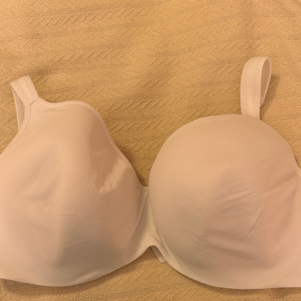 NWOT 44DDD Cacique Smooth Balconette white T-Shirt Bra underwire support